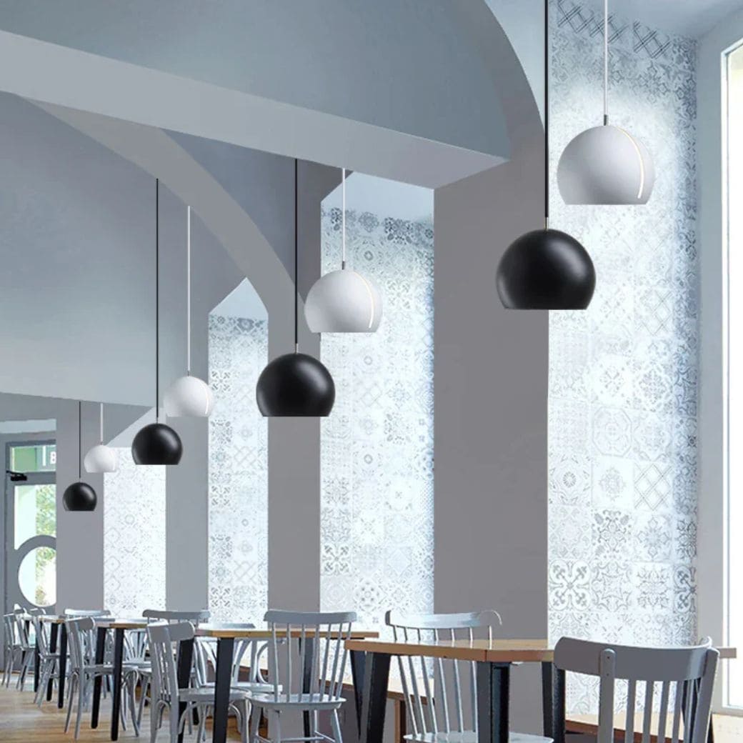 Modern led hemisphere lamp