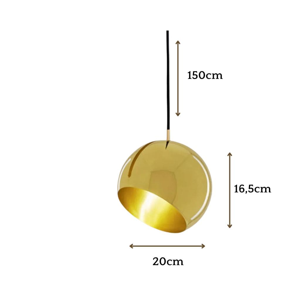 Modern led hemisphere lamp