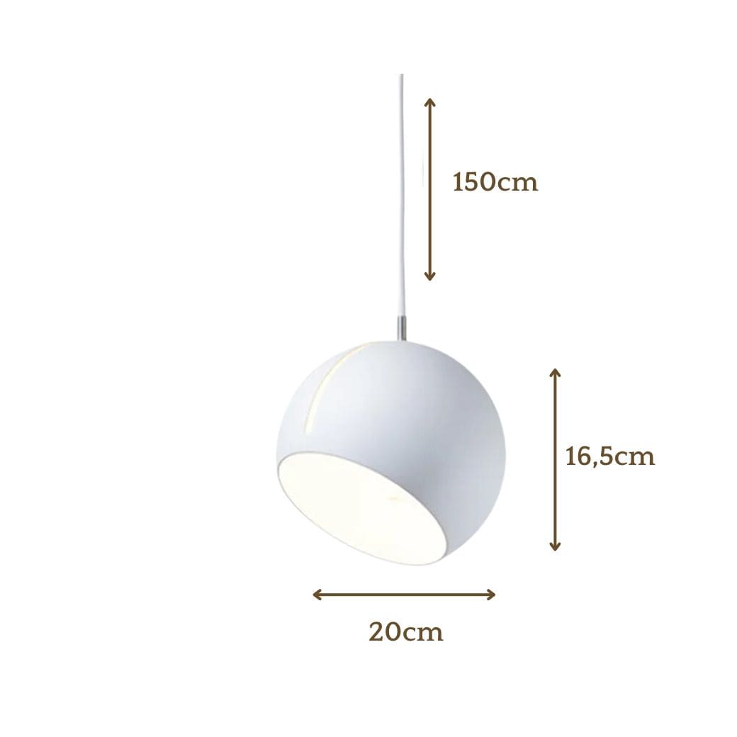 Modern led hemisphere lamp