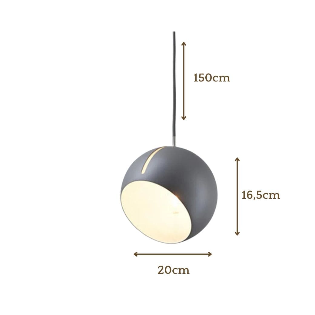 Modern led hemisphere lamp