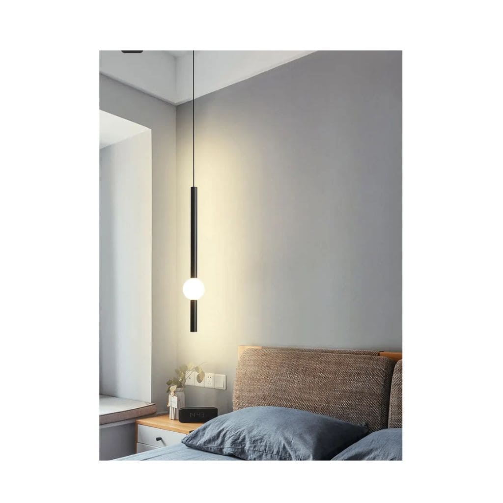 Nordic LED black hanging lamp