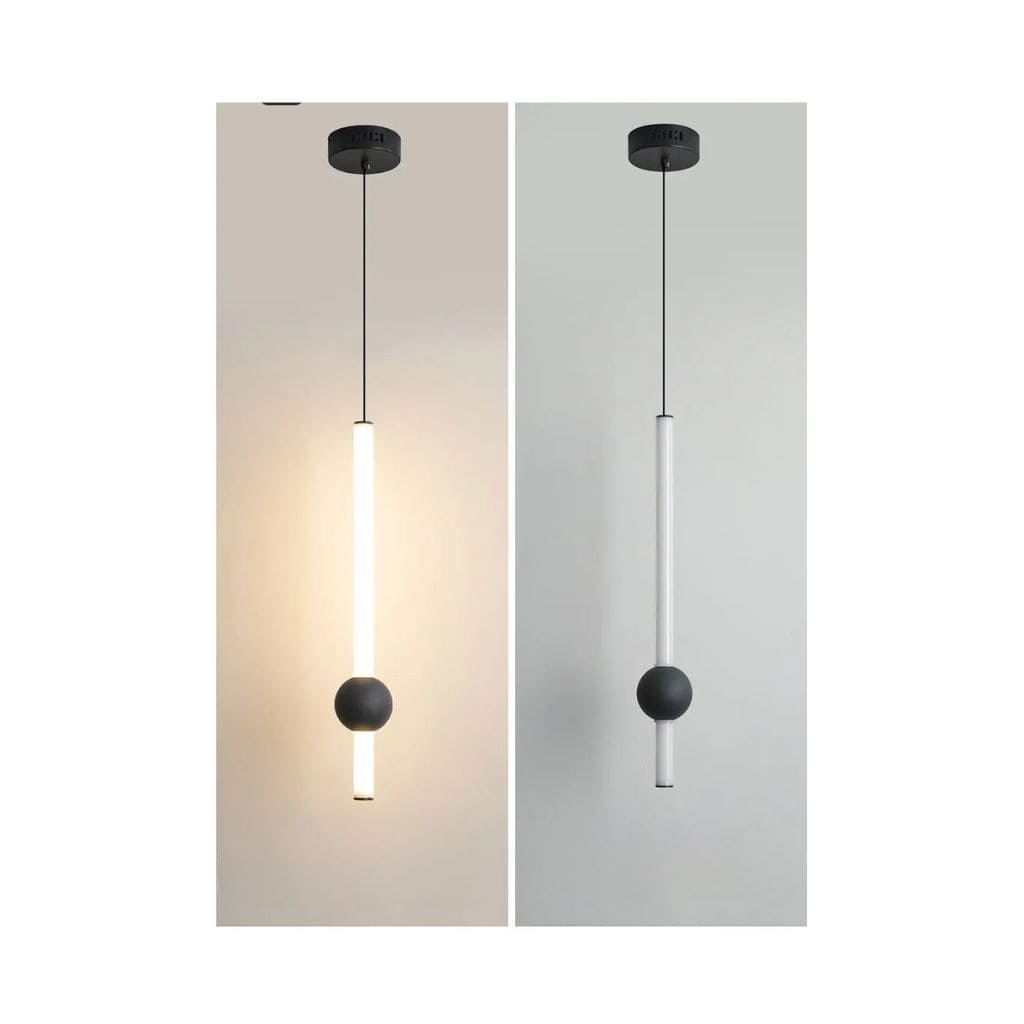 Nordic LED black hanging lamp