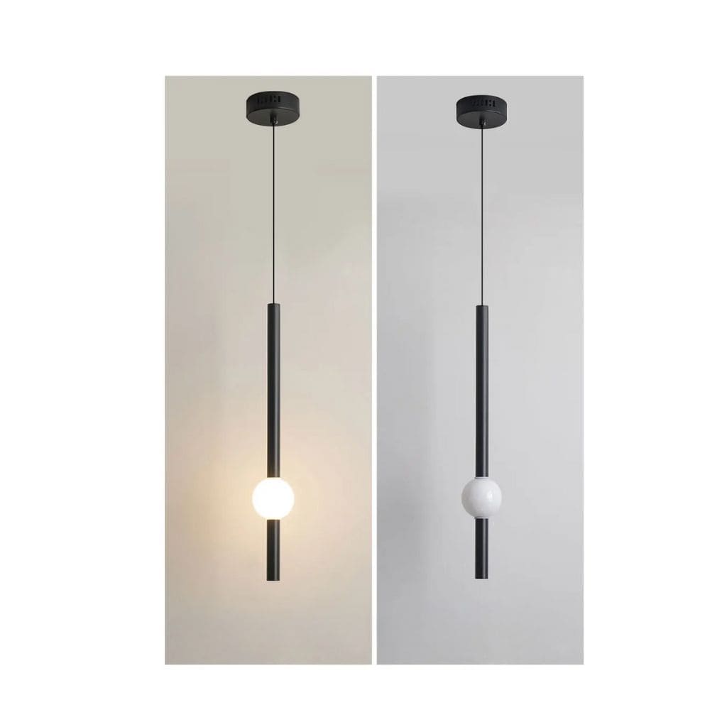 Nordic LED black hanging lamp