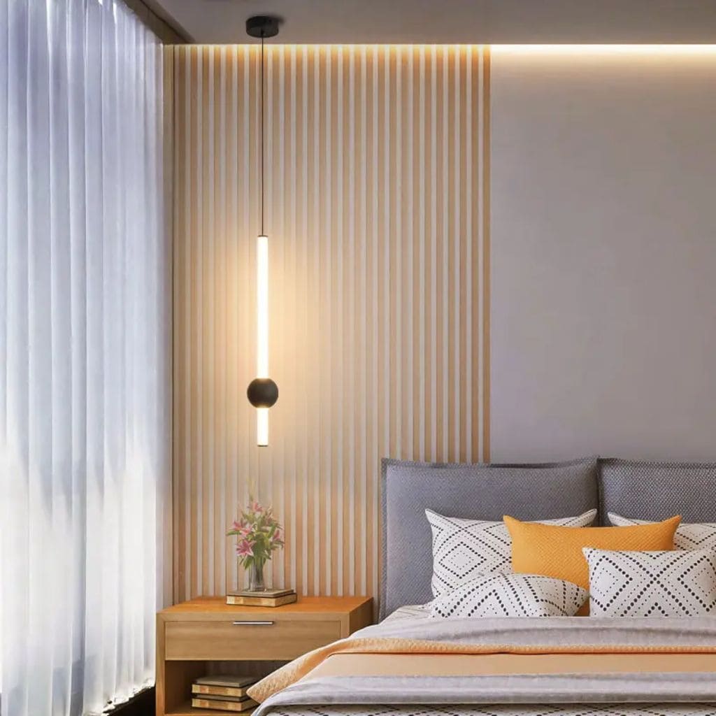 Nordic LED black hanging lamp