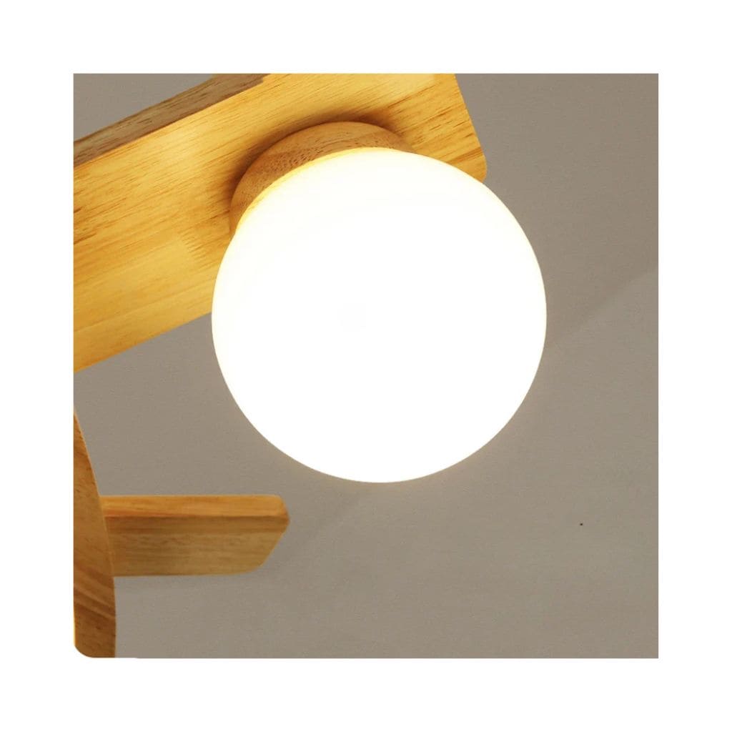 Wooden plane hanging lamp