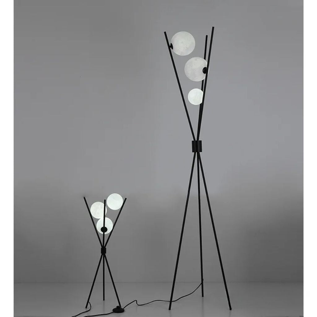 Modern lunar floor lamp