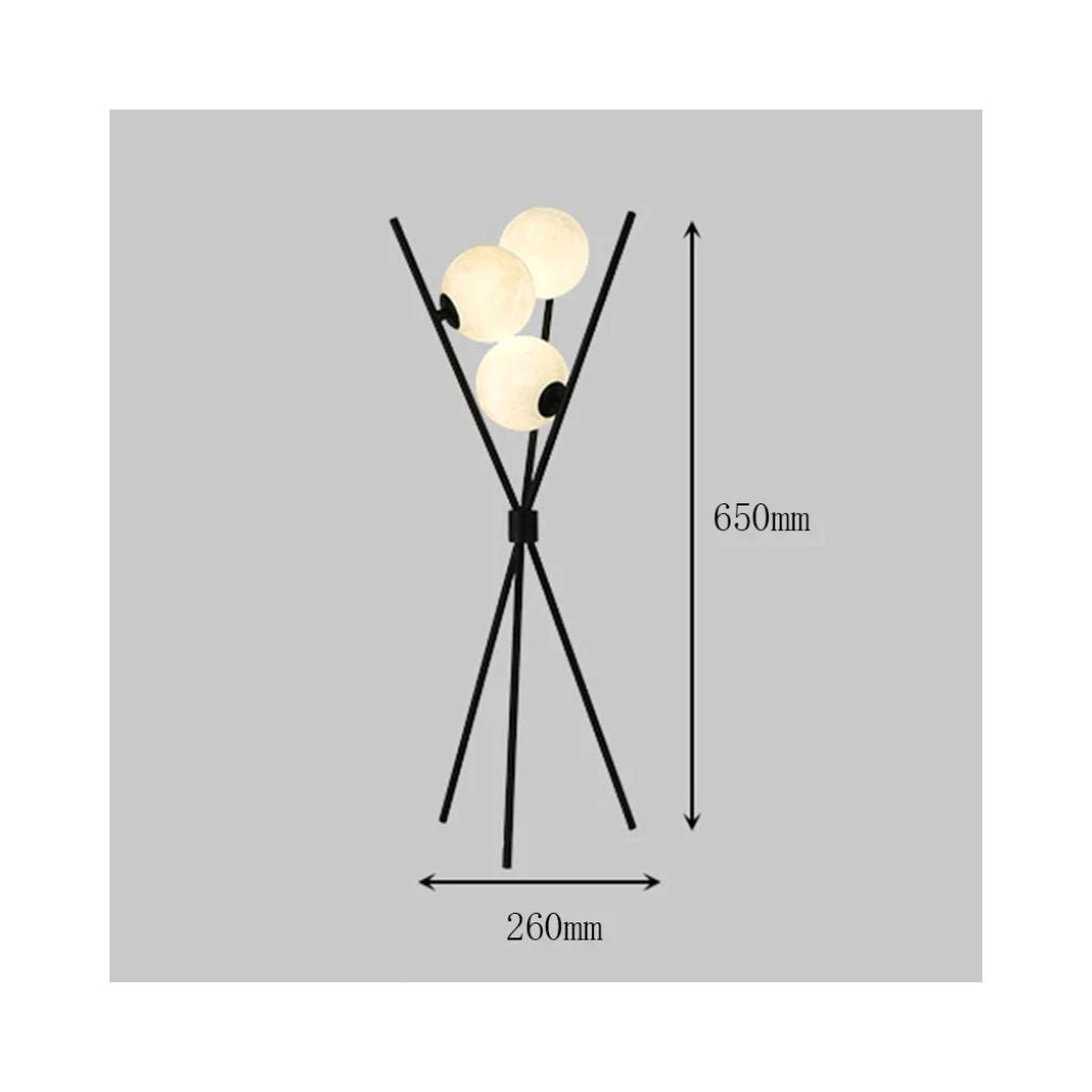 Modern lunar floor lamp