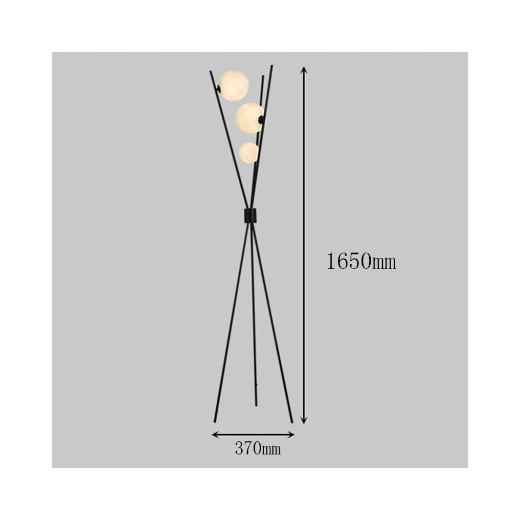 Modern lunar floor lamp