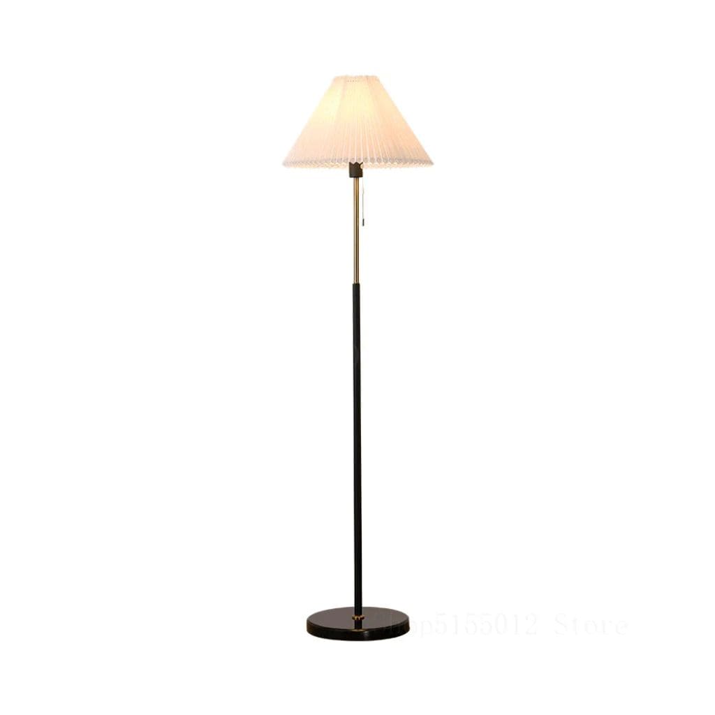 Nordic floor lamp with foldable lampshade