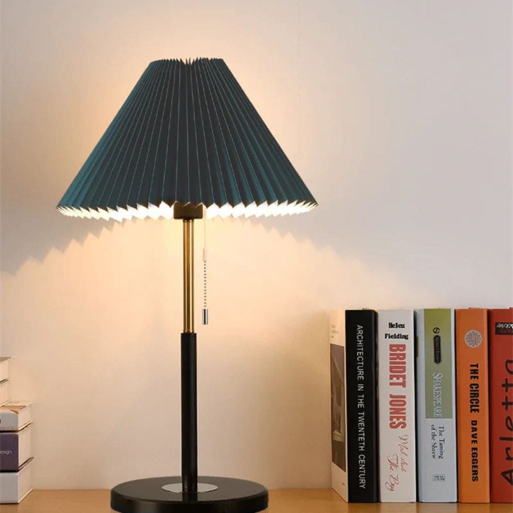 Nordic floor lamp with foldable lampshade