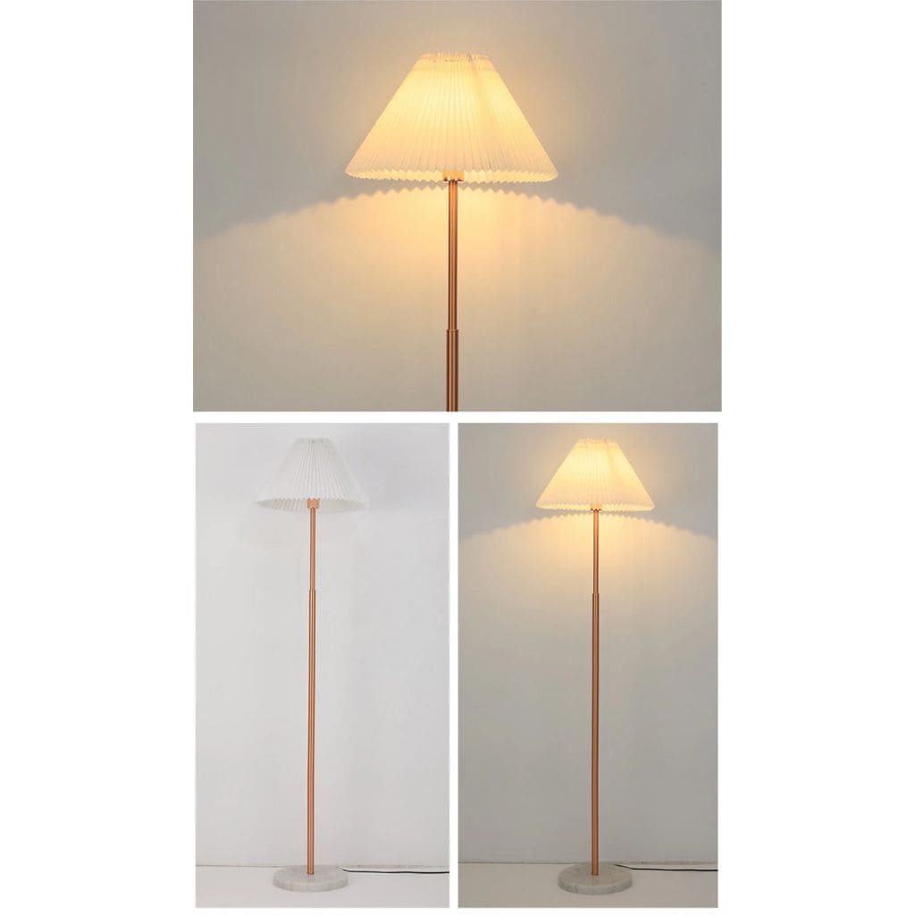 Nordic floor lamp with marble base
