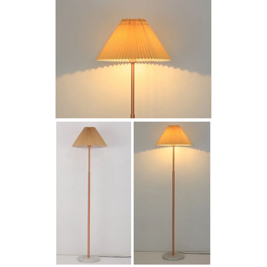 Nordic floor lamp with marble base