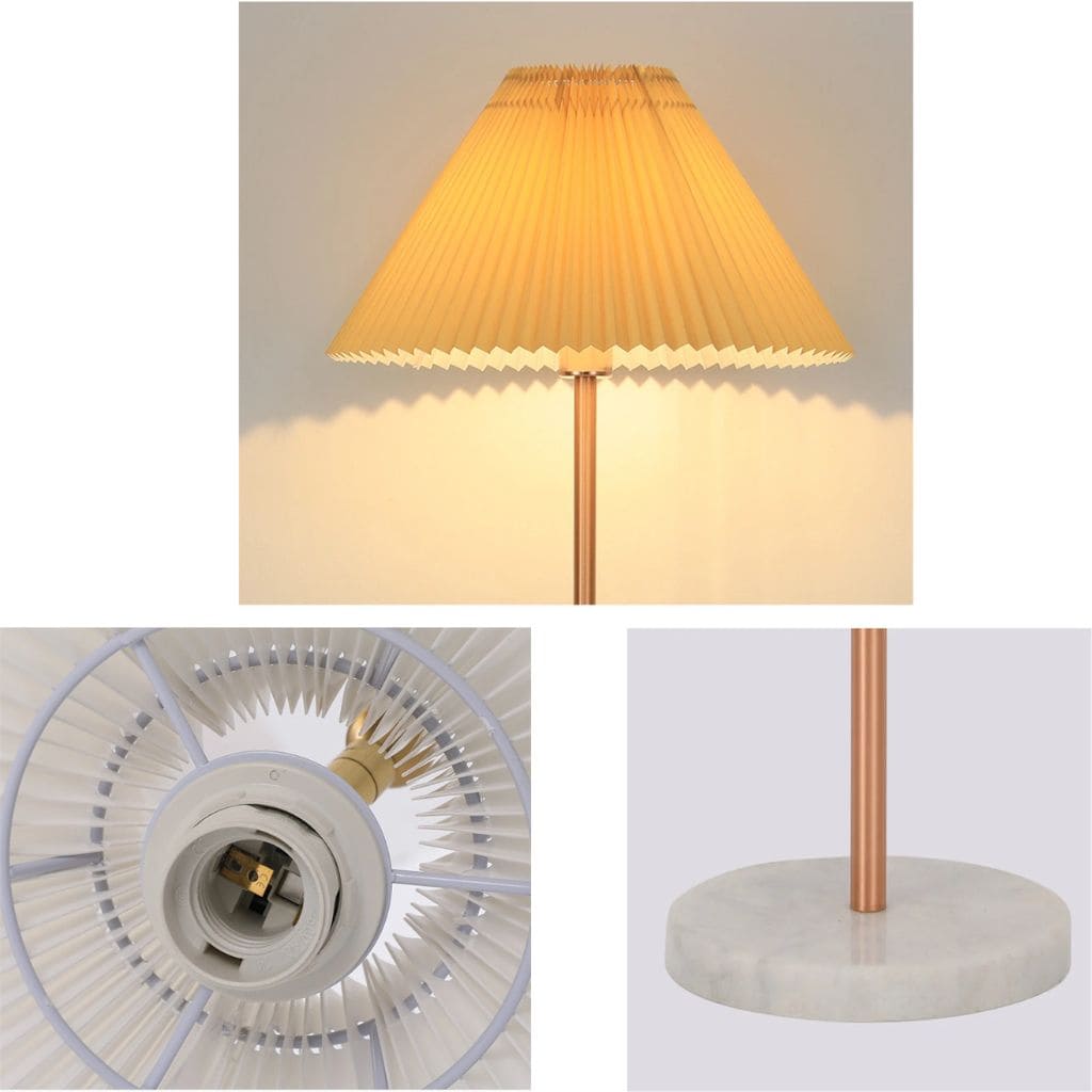 Nordic floor lamp with marble base