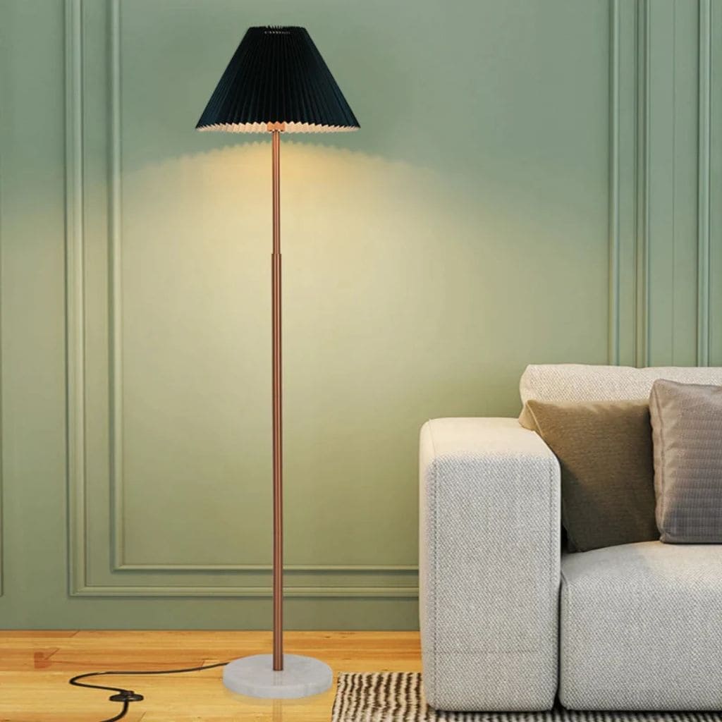 Nordic floor lamp with marble base