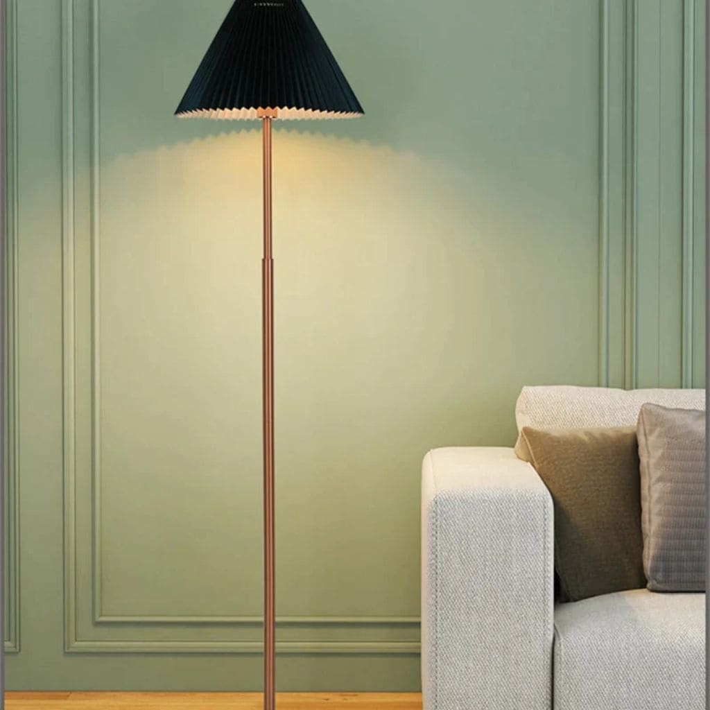 Nordic floor lamp with marble base