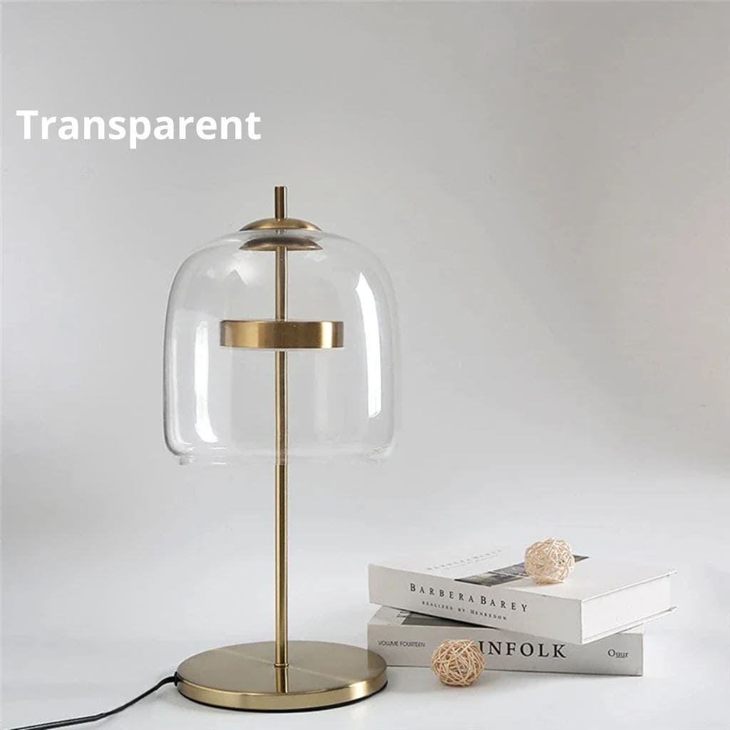 LED table lamp in modern glass