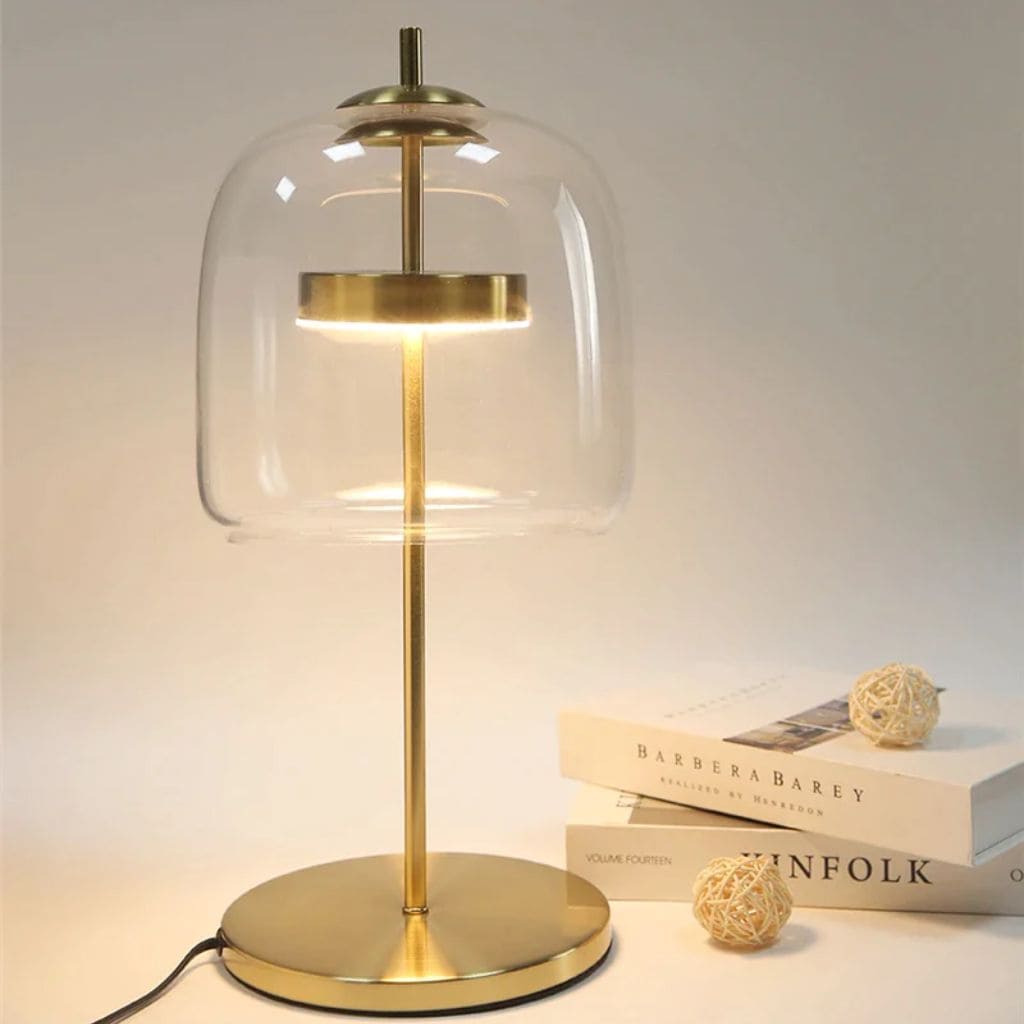 LED table lamp in modern glass