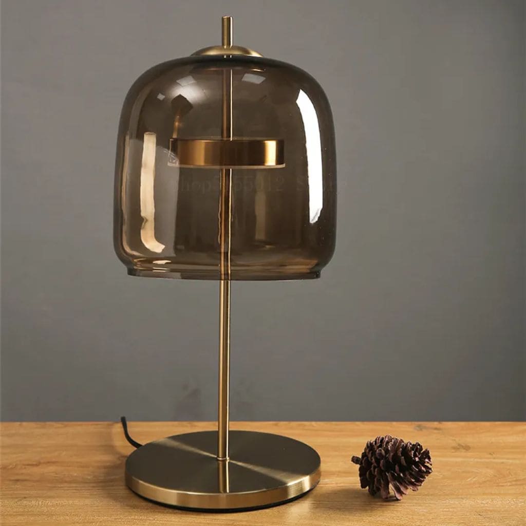 LED table lamp in modern glass