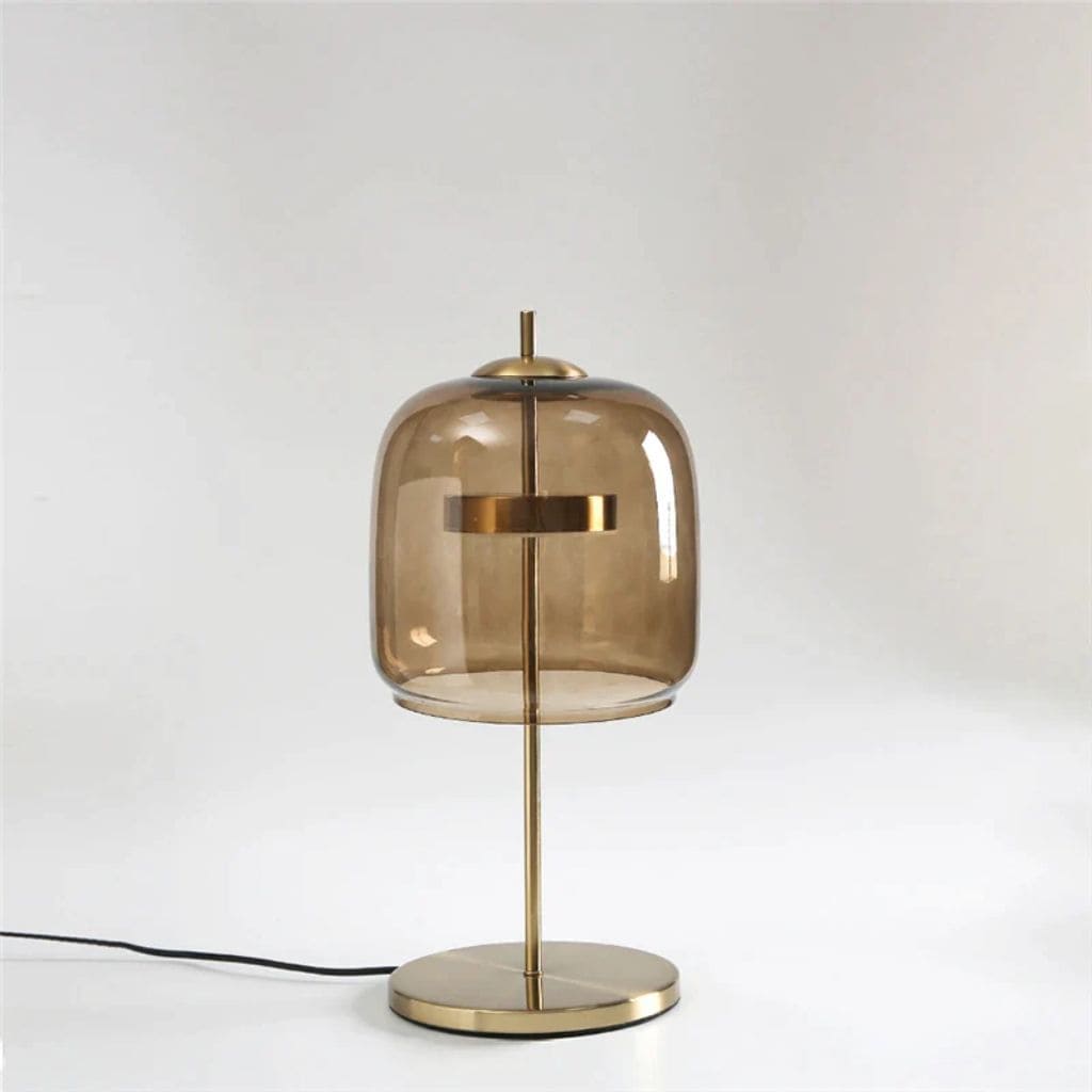 LED table lamp in modern glass