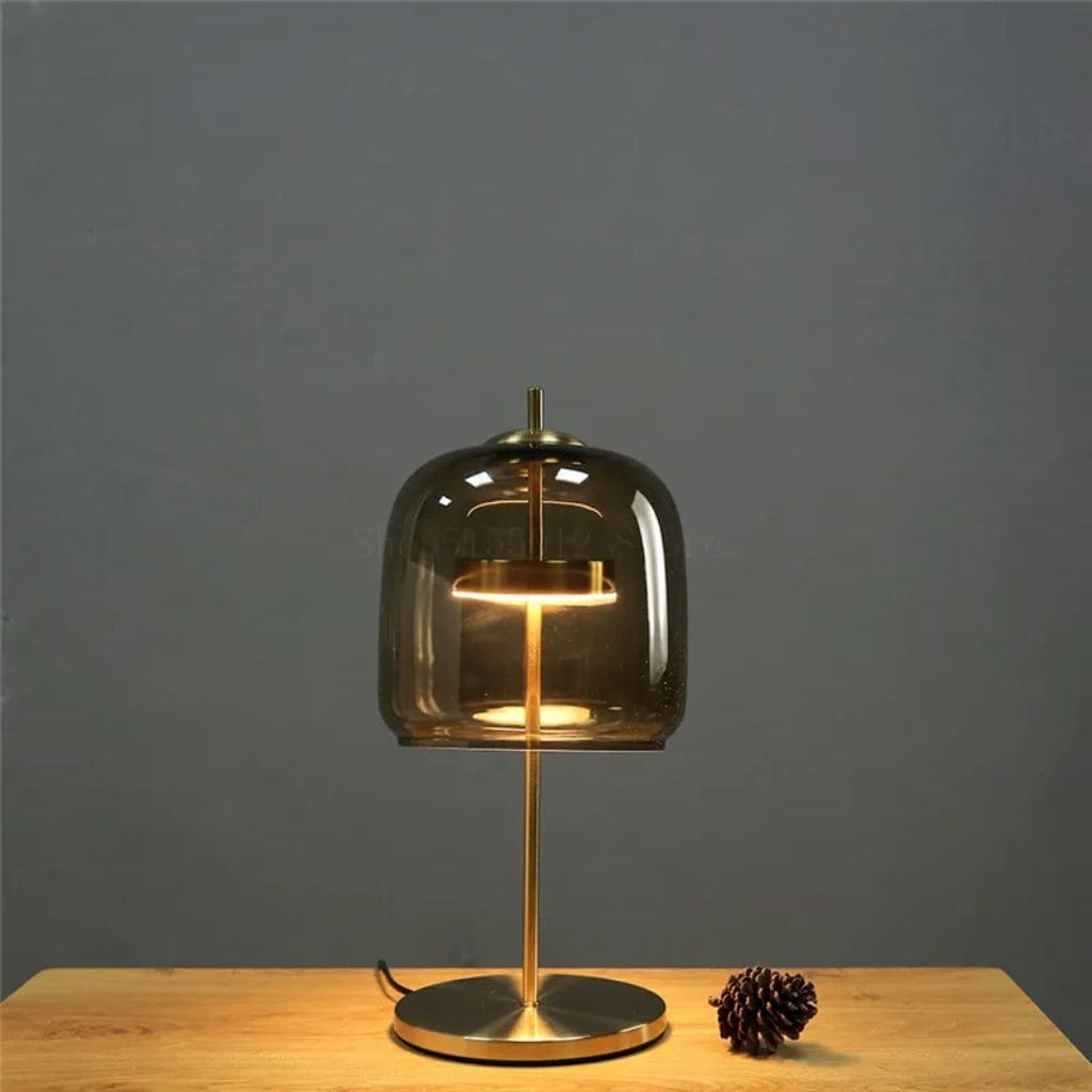 LED table lamp in modern glass