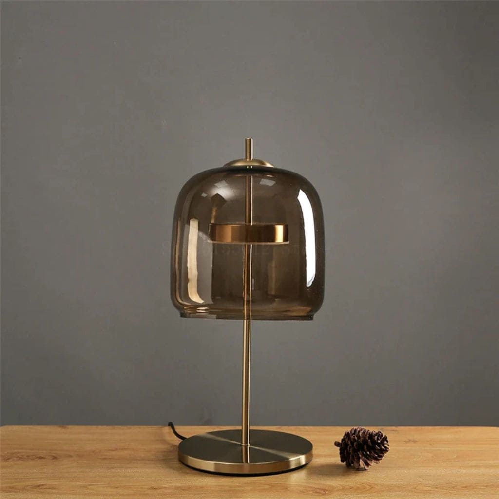LED table lamp in modern glass