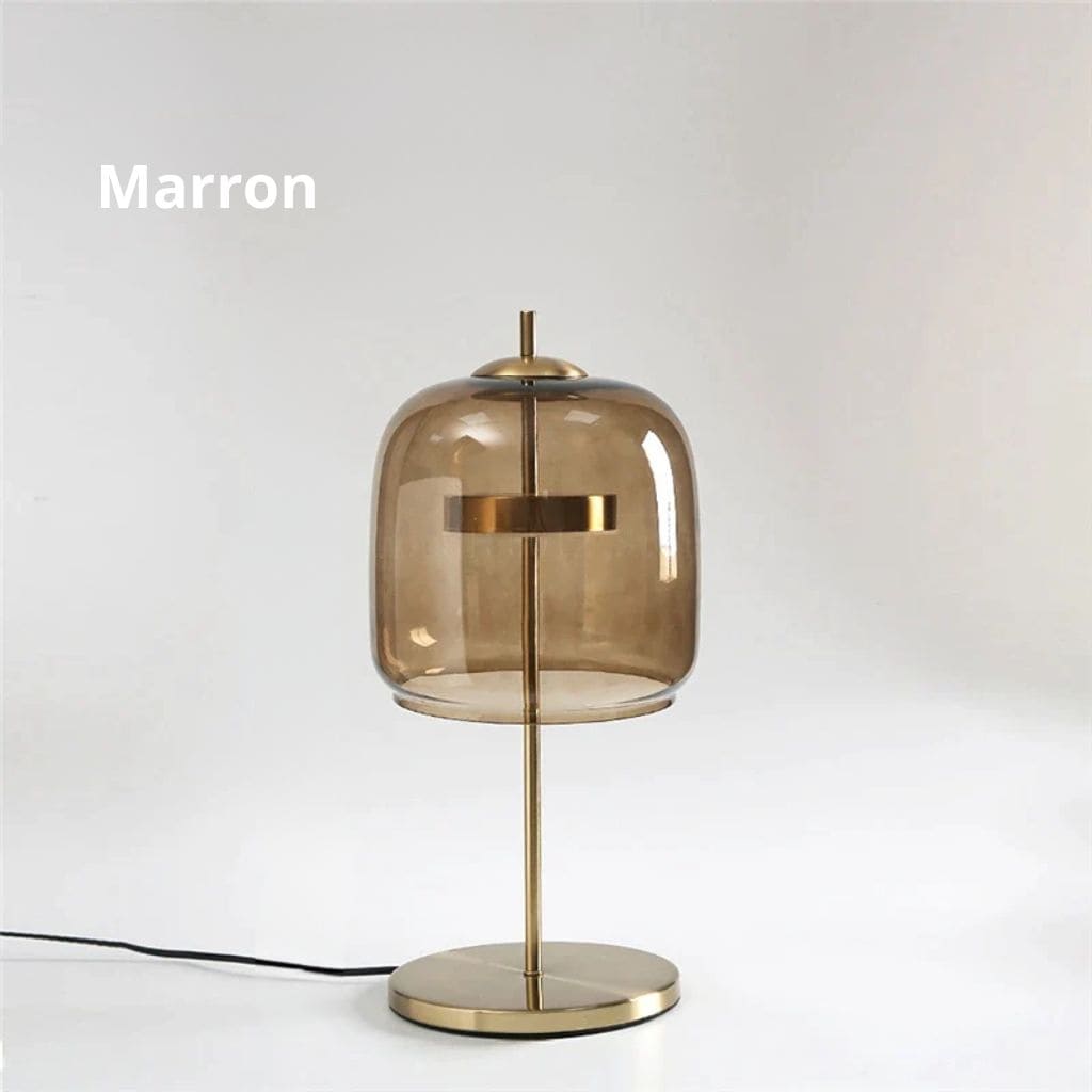 LED table lamp in modern glass