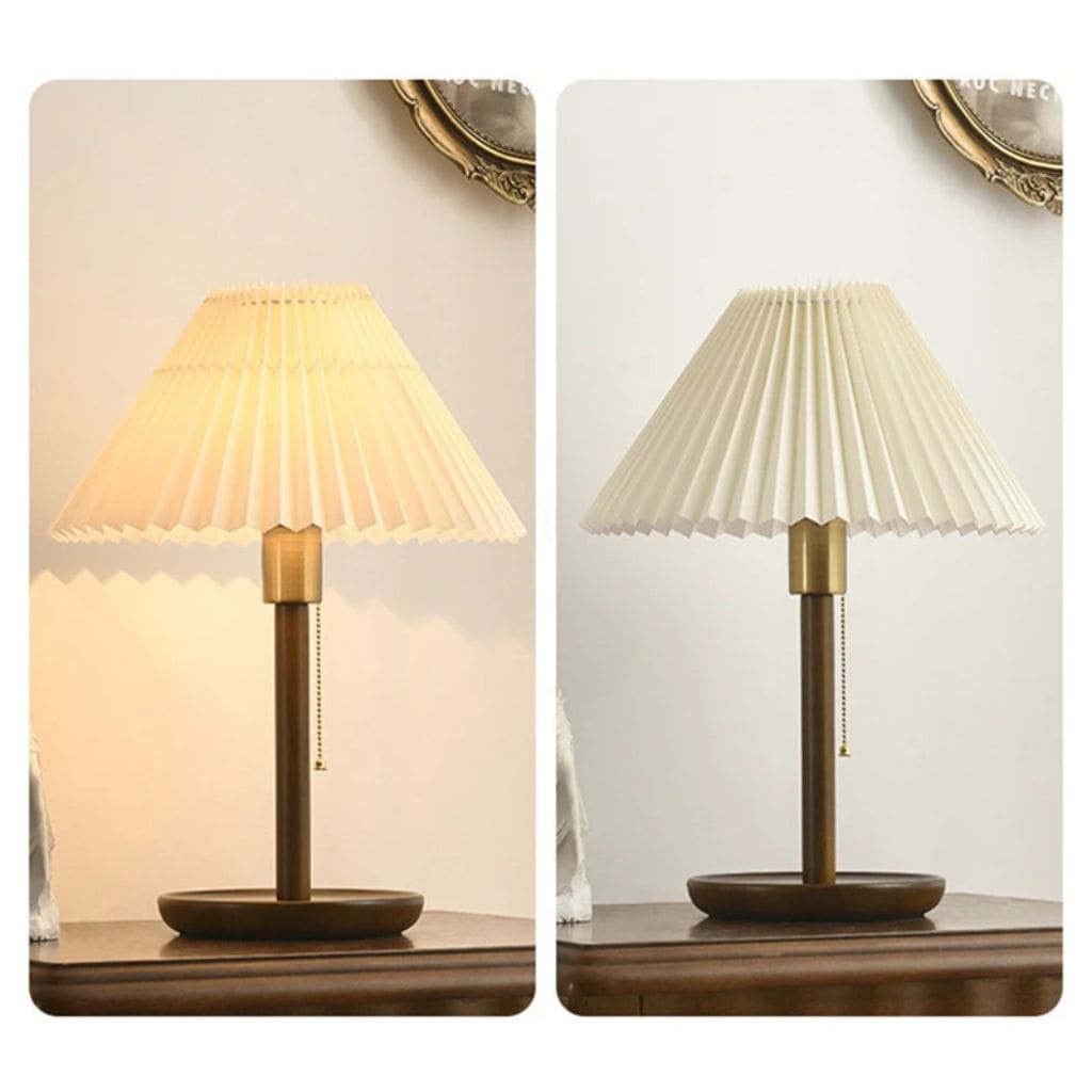 Nordic table lamp in solid wood