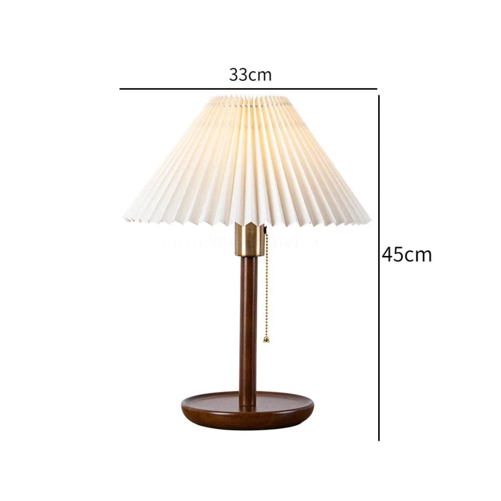 Nordic table lamp in solid wood