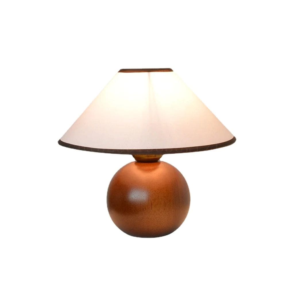 American vintage table lamp in solid wood