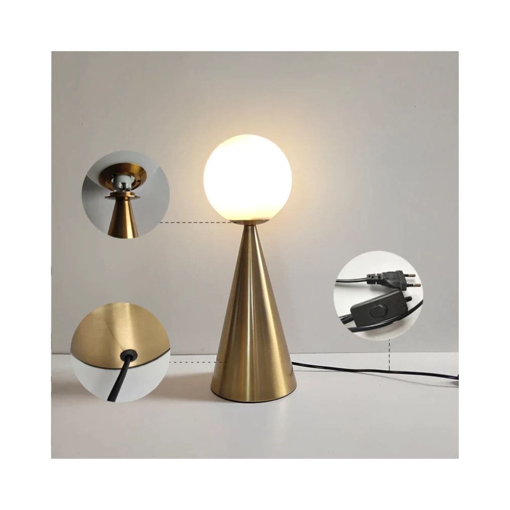 Postmodern Table Lamp in the shape of a cone