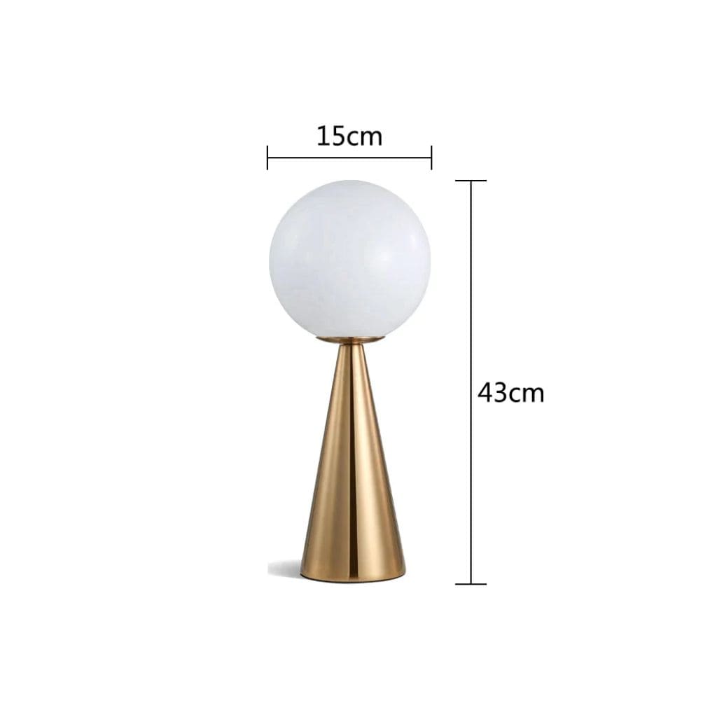 Postmodern Table Lamp in the shape of a cone