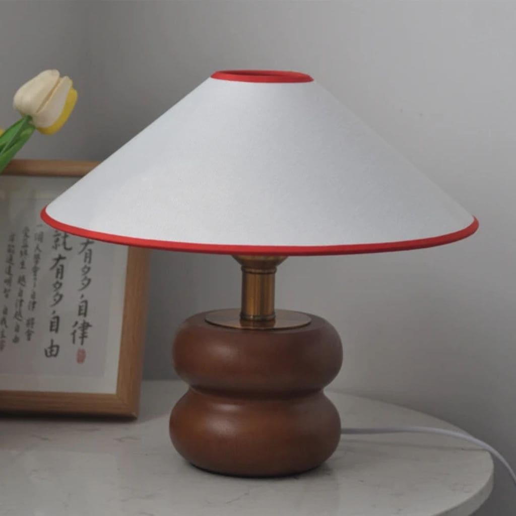 American solid wood table lamp