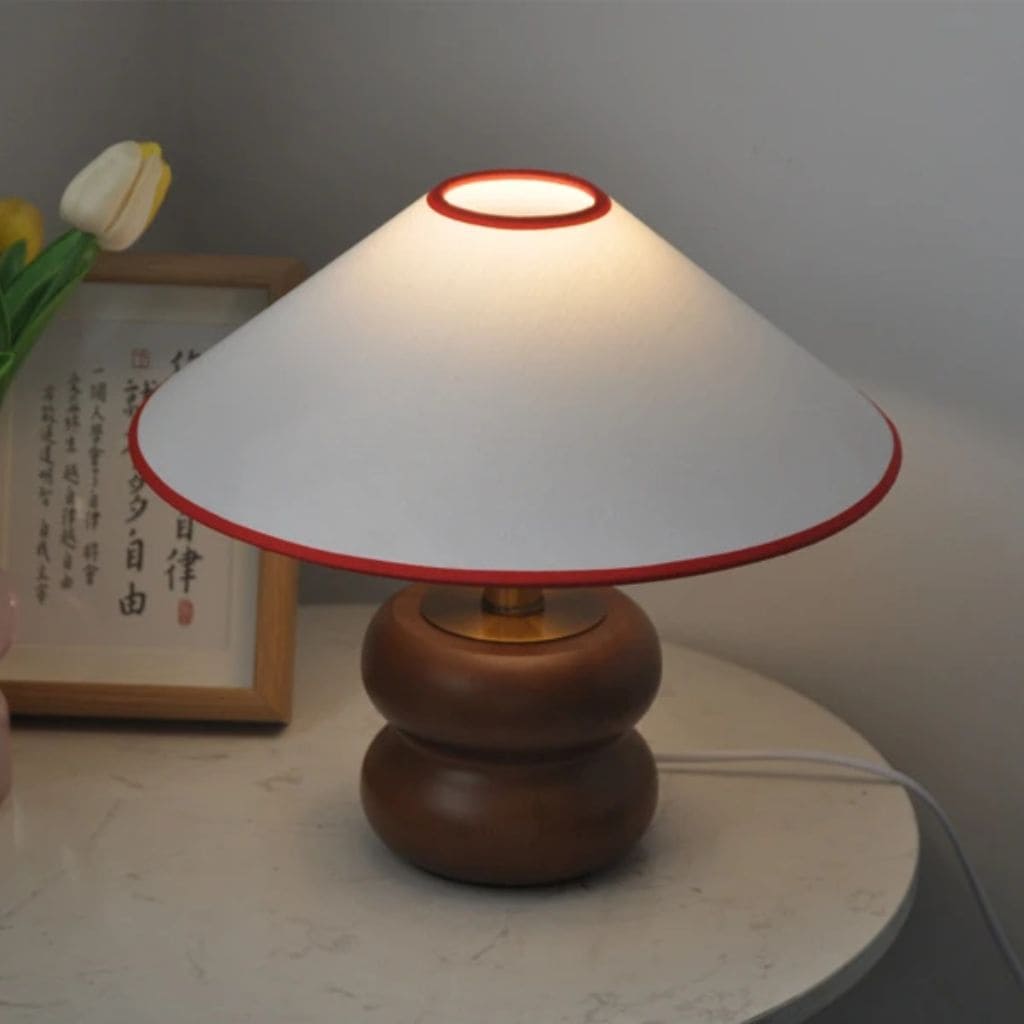 American solid wood table lamp