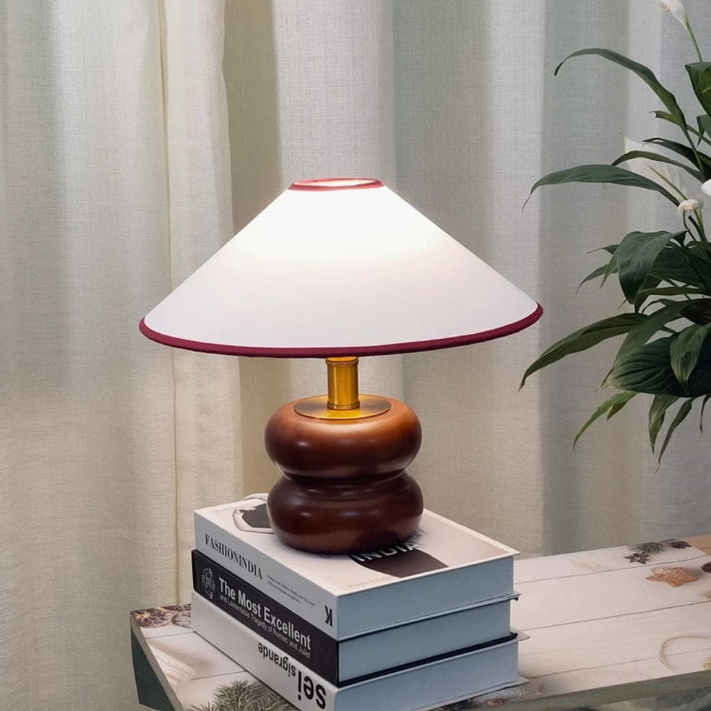 American solid wood table lamp
