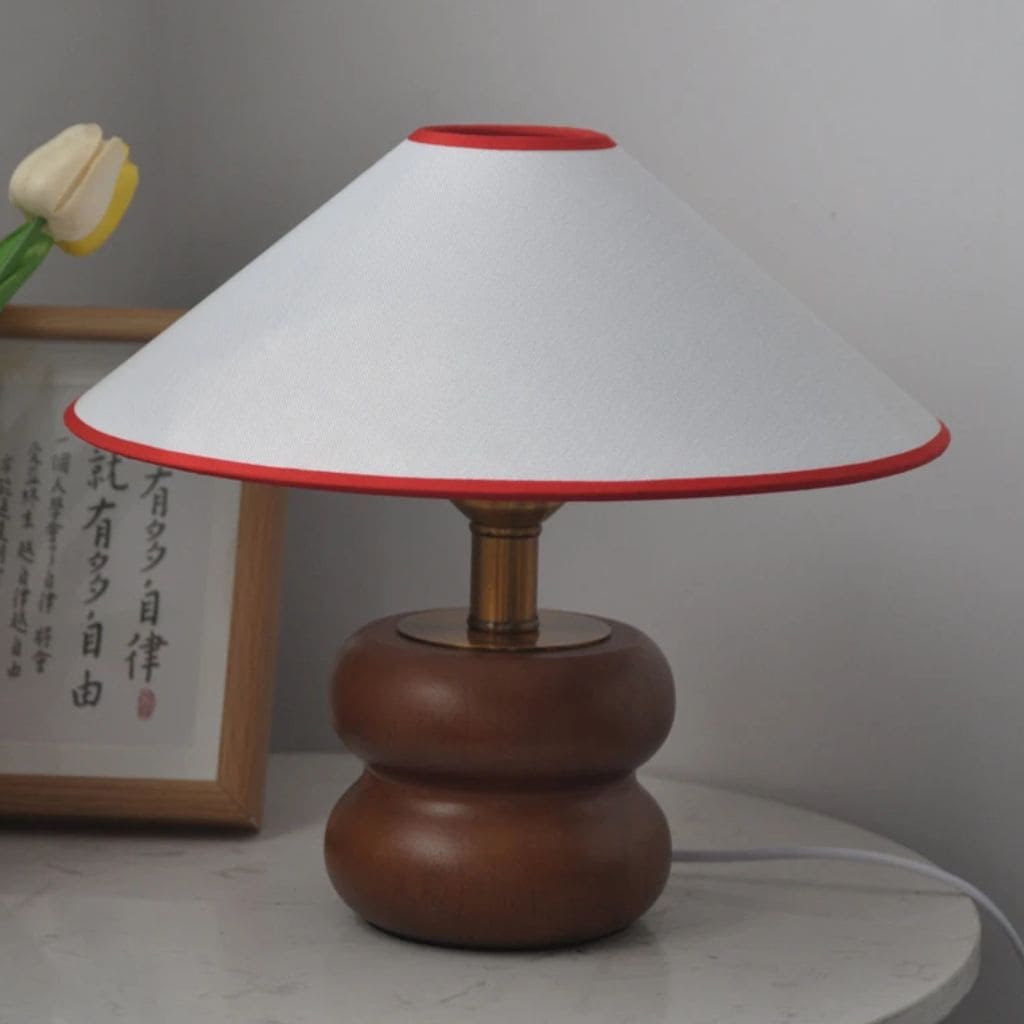 American solid wood table lamp