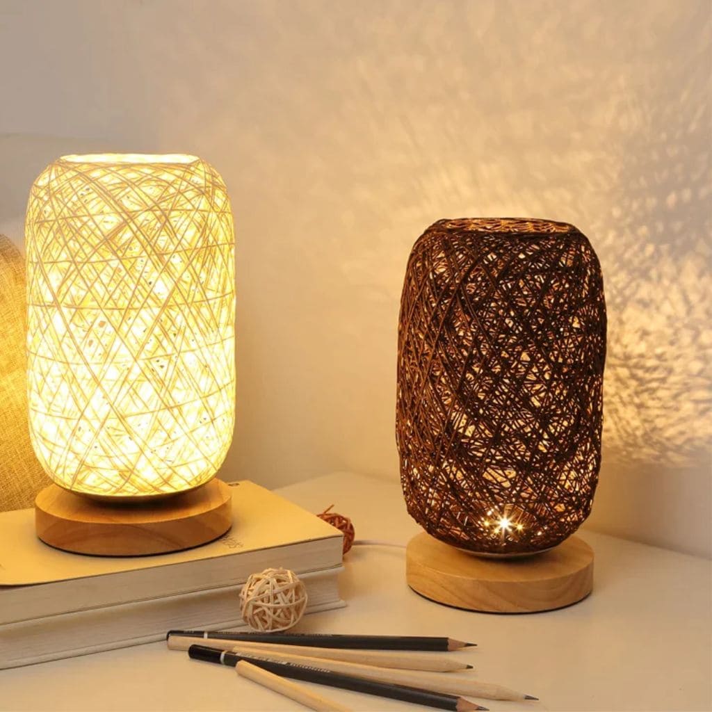 Nordic wooden table lamp