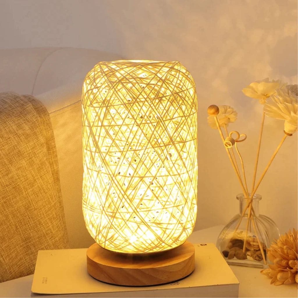 Nordic wooden table lamp