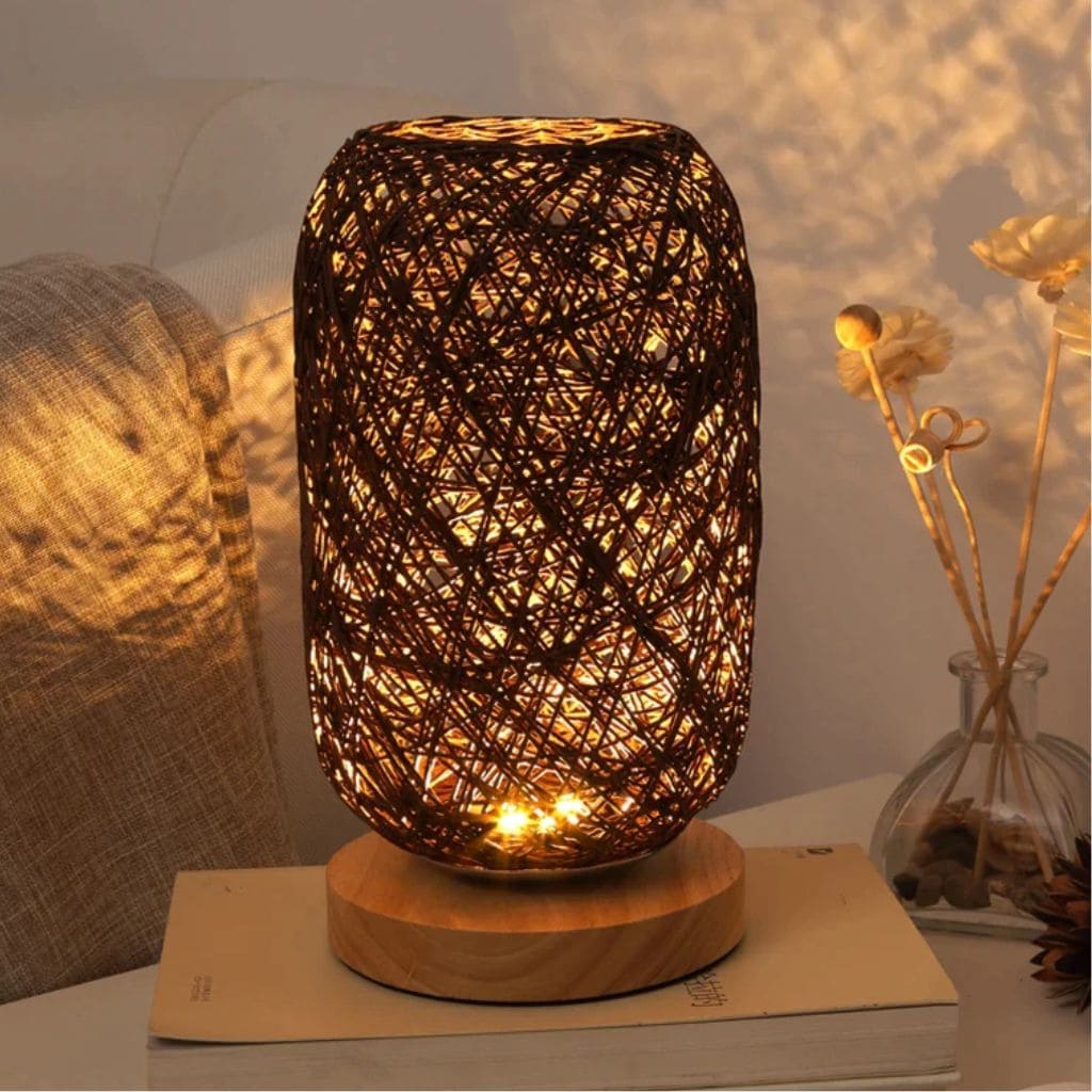 Nordic wooden table lamp