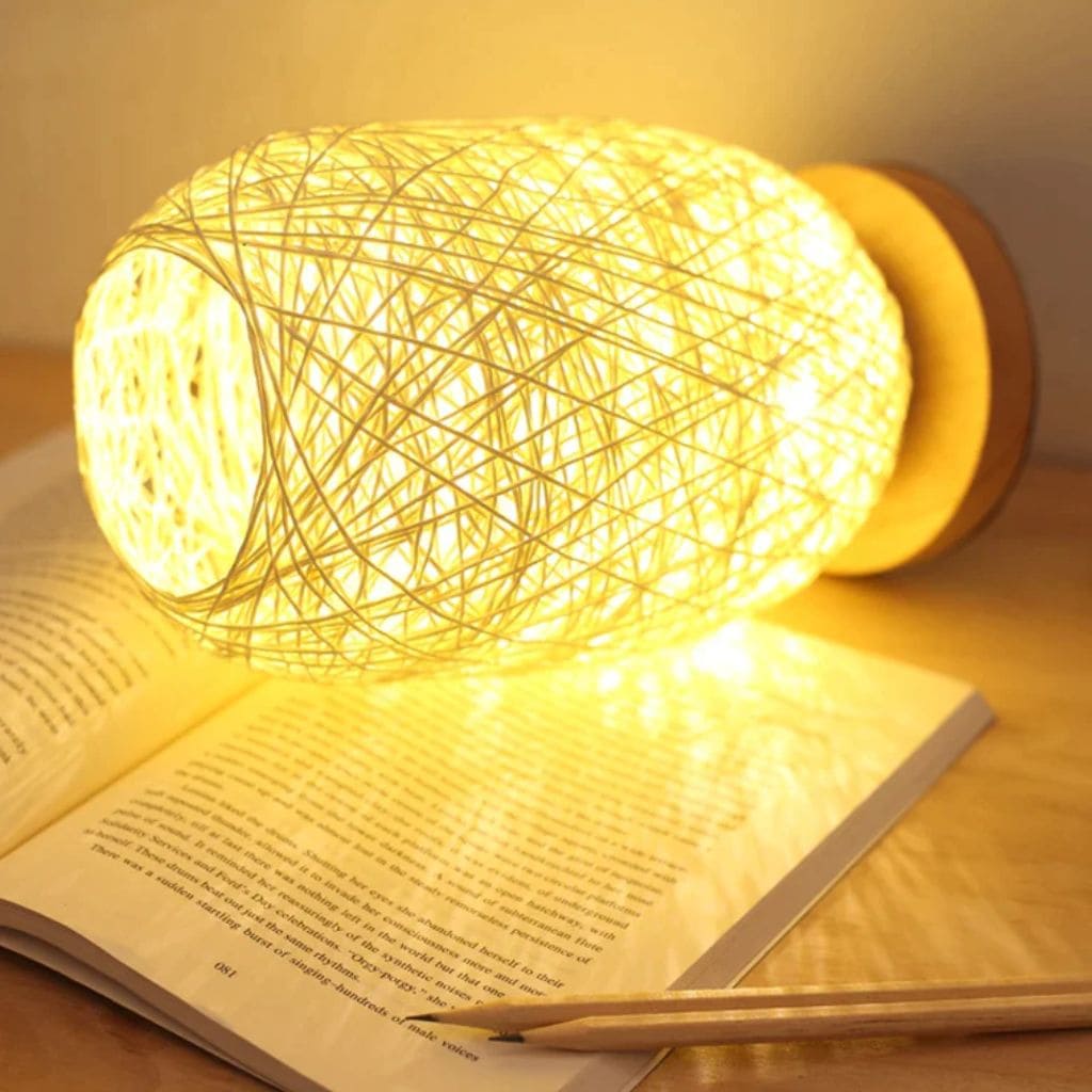 Nordic wooden table lamp