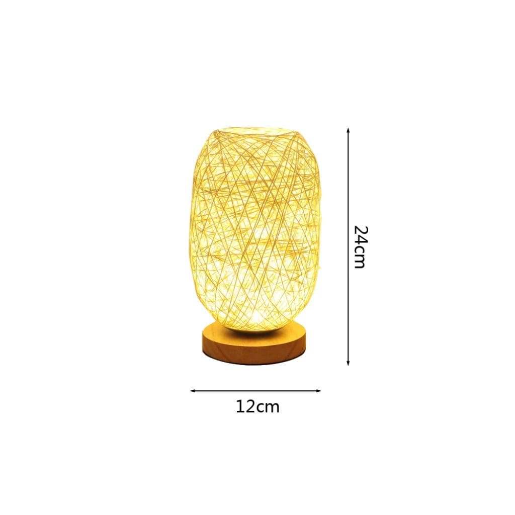 Nordic wooden table lamp