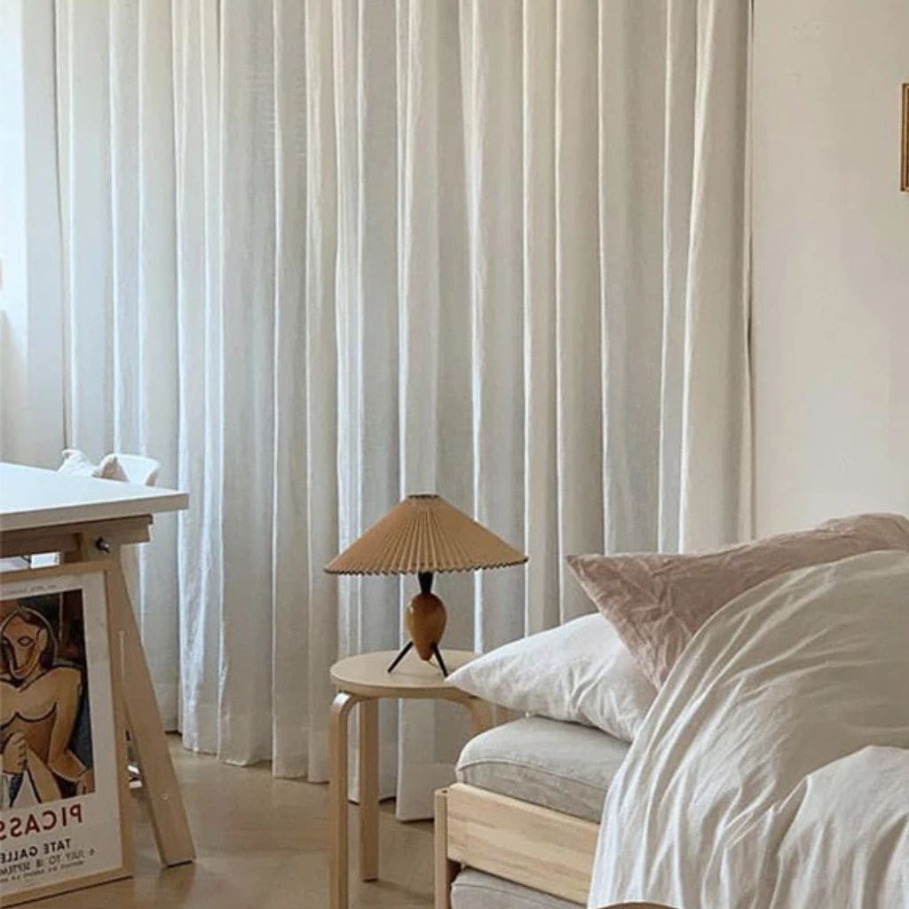 Retro wooden table lamp