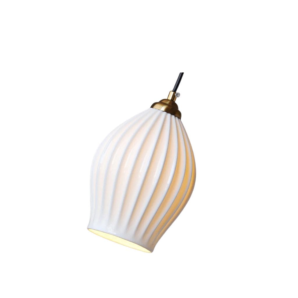 LED ceramic LED luminaire suspension with a post-modern northern design