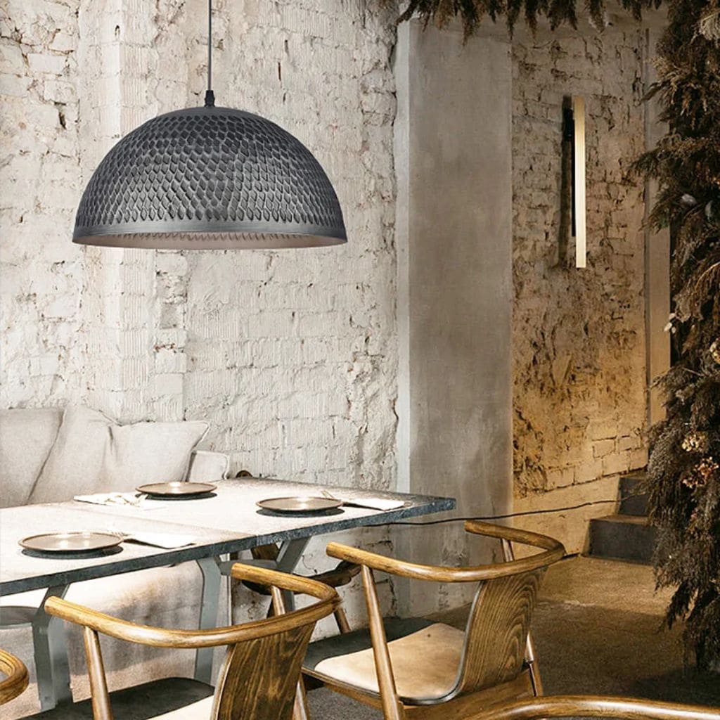 Retro Industrial Gray American Suspended Light