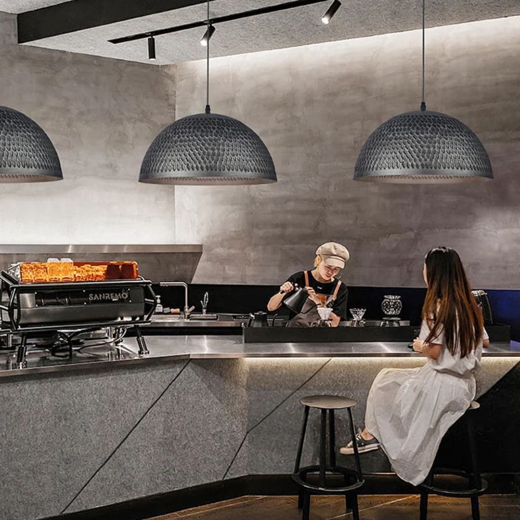 Retro Industrial Gray American Suspended Light