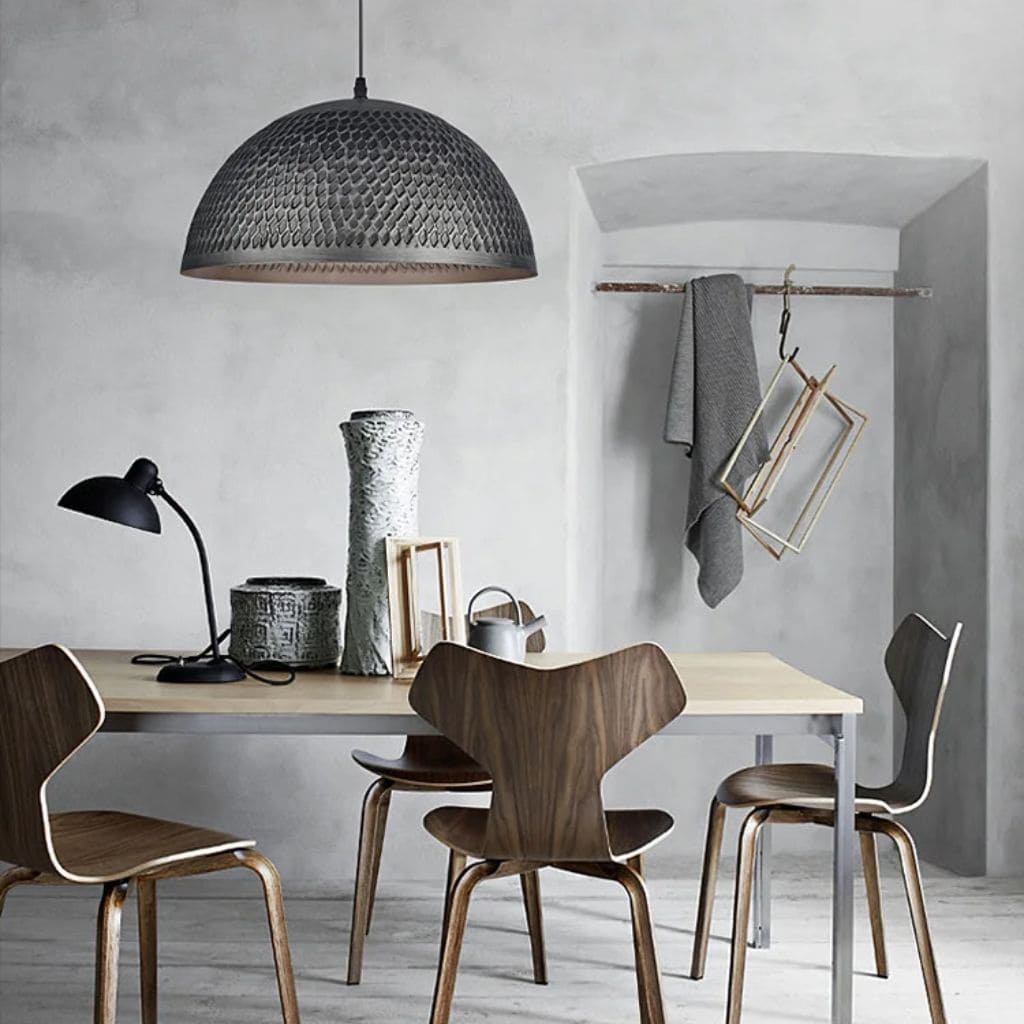 Retro Industrial Gray American Suspended Light