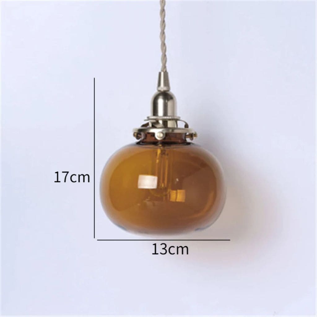 Nordic glass hanging light