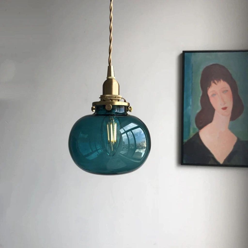 Nordic glass hanging light