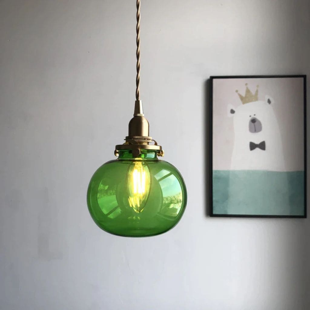 Nordic glass hanging light