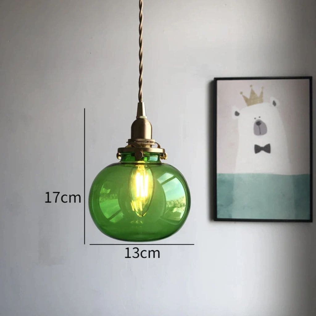 Nordic glass hanging light