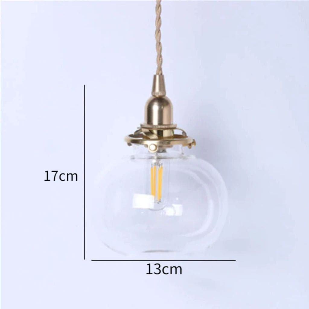 Nordic glass hanging light